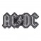 ACDC - Silver Shaped Logo (Patch)