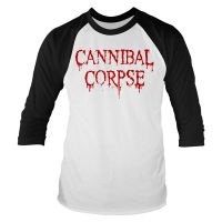 Cannibal Corpse - Dripping Logo (3/4 Sleeve Baseball Shirt)