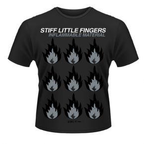 Stiff Little Fingers - Inflammable Material Black (T-Shirt)